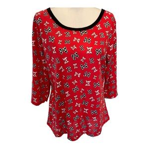 Disney Minnie top with bows and back bow detail